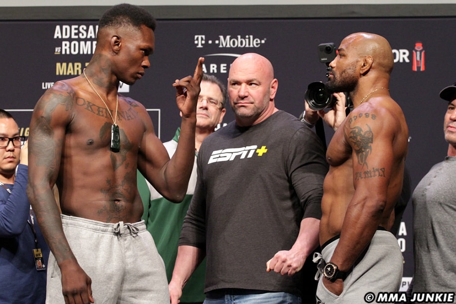 UFC 248: Israel Adesanya thắng điểm Yoel Romero đầy tranh cãi